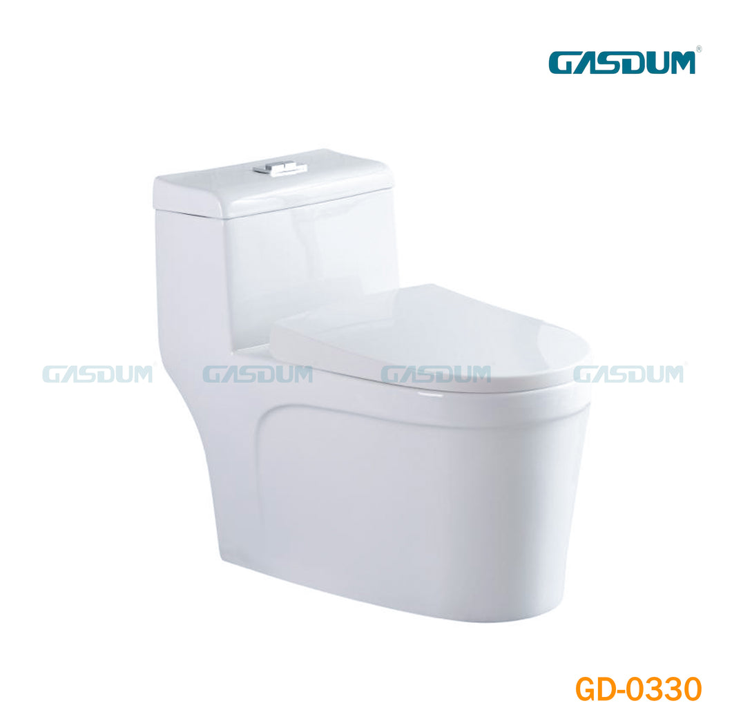 GASDUM™ ONE PIECE COMMODE GD-0330